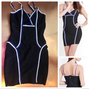 GUESS CONTRAST BANDAGE DRESS Bodycon